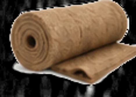Rolled coir erosion-control mat